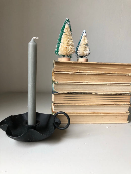 Rustic Chamberstick with Candles