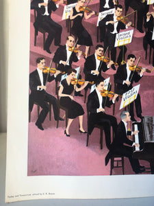 Original 1950s School Poster, ‘The Orchestra’