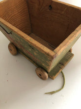 Load image into Gallery viewer, Vintage wooden toy cart