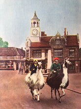 Load image into Gallery viewer, 1940s Bookplate, Llama Ride