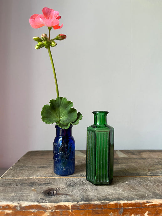 Pair of Antique Chemist bottles