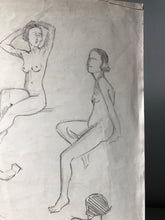 Load image into Gallery viewer, Original 1930s Life Drawing Sketch