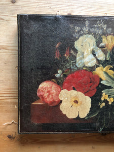 Vintage Floral Study with Anemone, Oleograph painting