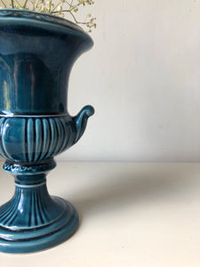 Vintage Navy Blue Dartmouth Urn