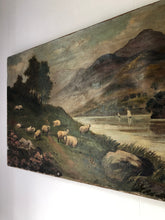 Load image into Gallery viewer, Antique Landscape Painting, Sheep