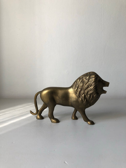 Vintage Brass Lion