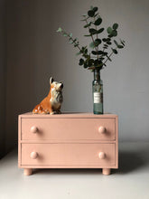 Load image into Gallery viewer, Set of Pink Vintage Miniature wooden drawers