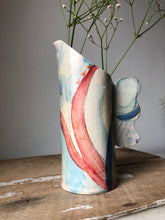 Load image into Gallery viewer, Tall Abstract Studio Pottery Vase with Handle