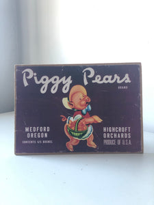 Vintage American ‘Piggy Pears’ Ad
