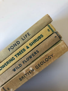 NEW - Set of Four Green Vintage Observer Books