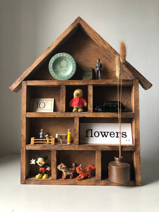 Rustic Wooden House Wall Display