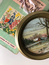 Load image into Gallery viewer, Vintage Oil Painting in Circular Frame