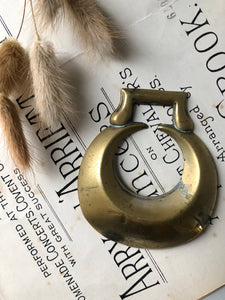 Vintage Horse Brass, Crescent