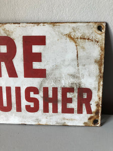 Old ‘Fire Extinguisher’ sign