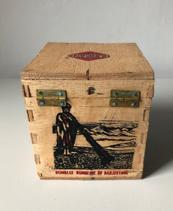 NEW - Vintage Wooden Tea Box