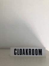 Load image into Gallery viewer, Vintage ‘Cloakroom’ sign