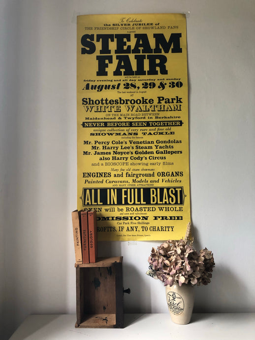1960s Steam Fair Bill Poster
