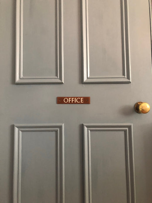 Vintage Bakelite 'Office' Door Sign