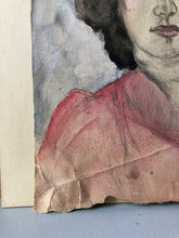 Load image into Gallery viewer, 1930s Watercolour Portrait, Lady