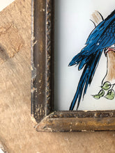 Load image into Gallery viewer, Antique Reverse Glass Painting, Parrot