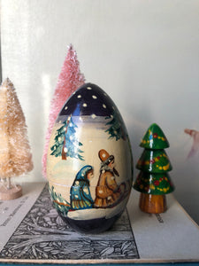 Rare Vintage Russian Christmas Nesting Tree