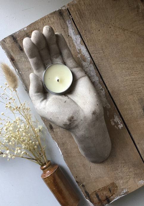 Vintage Palm Candle Holder