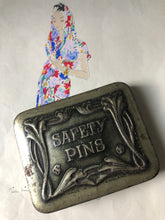 Load image into Gallery viewer, Vintage Safety Pin Tin