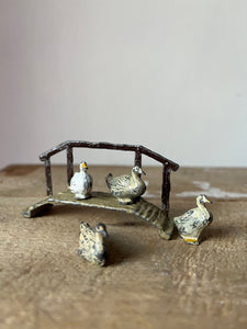 Set of Antique Lead Ducks