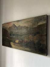 Load image into Gallery viewer, Antique Landscape Painting, Cows