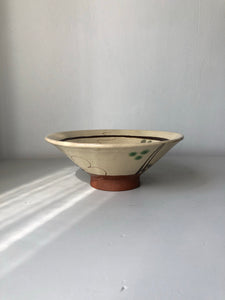 Vintage hand painted rustic bowl