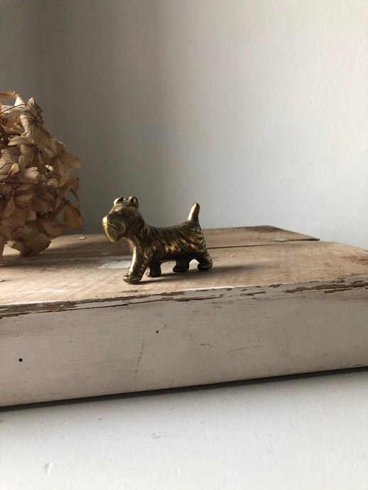 Vintage Brass Terrier