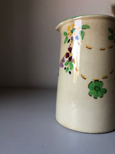 Art Deco Hand Painted Floral Jug