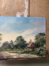 Load image into Gallery viewer, Vintage Countryside Cottage Painting on Board