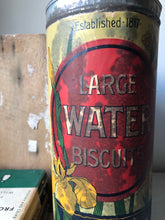 Load image into Gallery viewer, Antique ‘Water Biscuits’ tin packaging