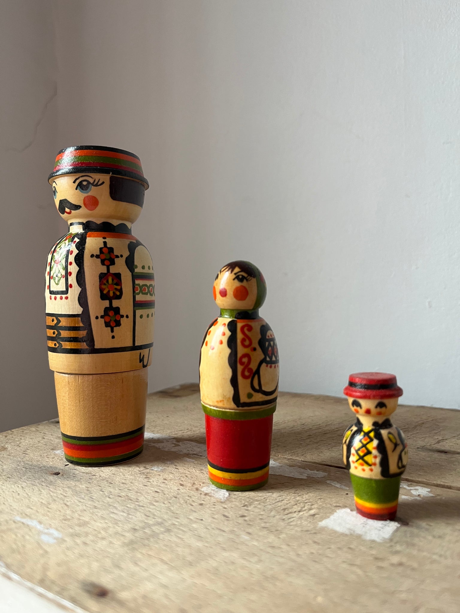 Vintage Russian Family Nesting dolls