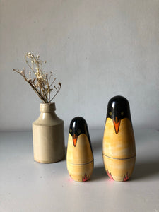 Vintage Pair of Stacking Penguins