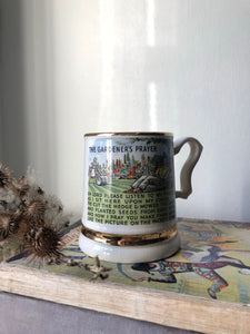 The Gardeners Prayer vintage mug