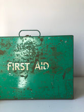 Load image into Gallery viewer, Vintage First Aid Metal Cabinet