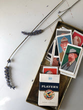 Load image into Gallery viewer, Vintage Players Cigarette box with cards