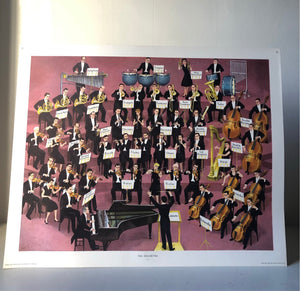 Original 1950s School Poster, ‘The Orchestra’