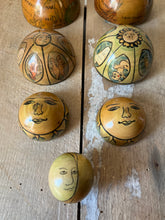 Load image into Gallery viewer, Vintage Zodiac Wooden Nesting Spheres