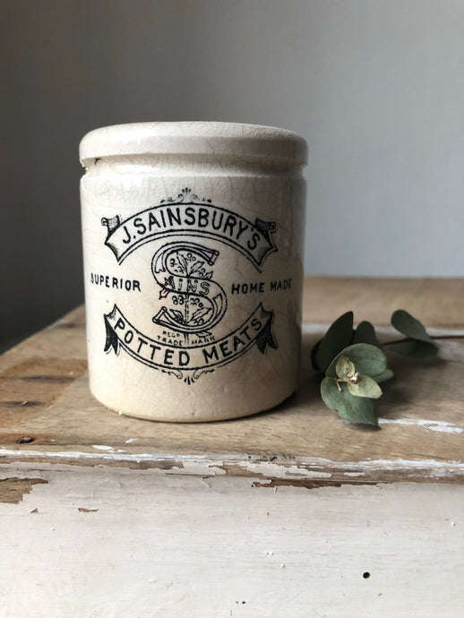 Antique J Sainsbury's Pot