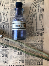 Load image into Gallery viewer, Mini Vintage Blue Ink Bottle