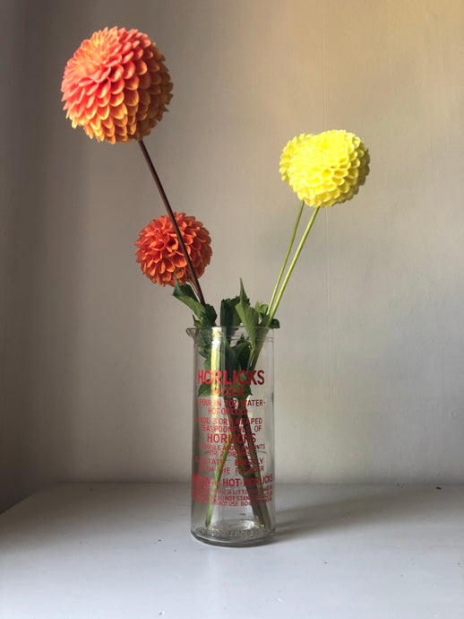 Large Vintage Horlicks Glass Jar