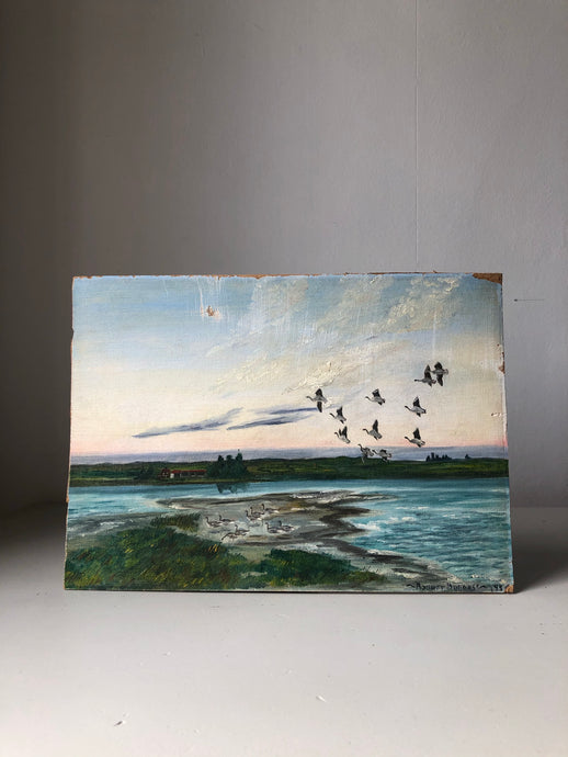 1950s Flying Geese Painting