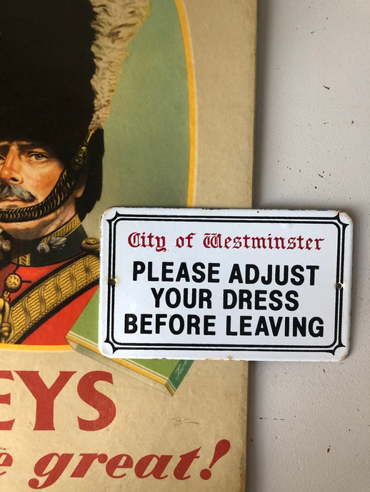 1960s/70s Enamel Souvenir Sign