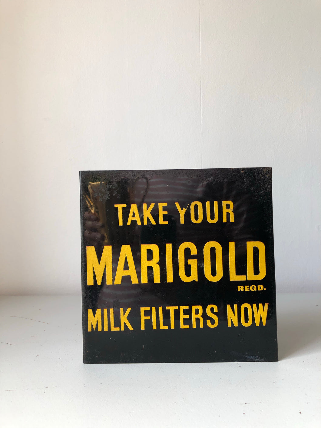 Vintage Marigold Sign
