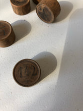 Load image into Gallery viewer, Vintage French Wooden Lotto Numbers