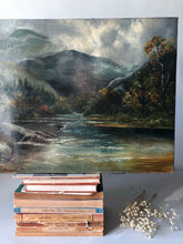 Load image into Gallery viewer, Antique Landscape Oil on Canvas