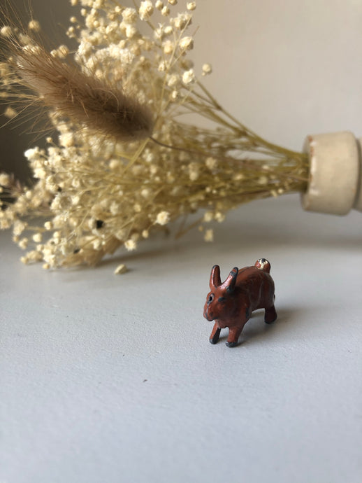 Vintage Lead Brown Rabbit